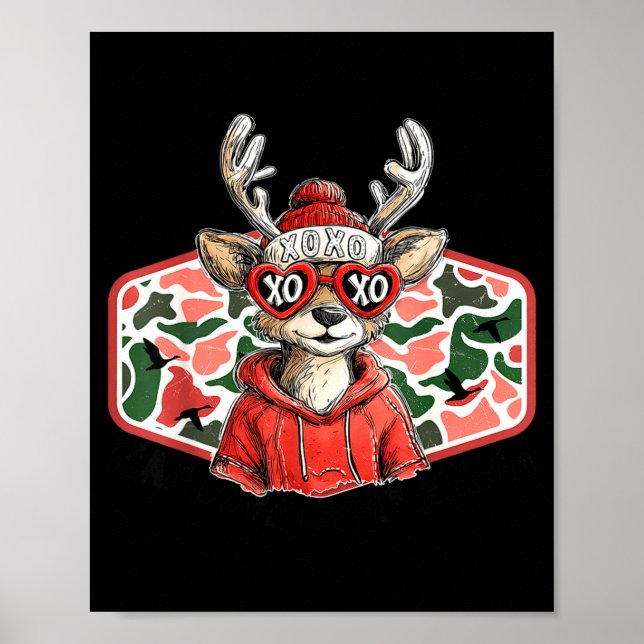 Poster Mad Retro Love For My Mama Deer Hunting Boys Valen (Frente)