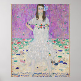 Poster Mada Primavesi por Gustav Klimt Girl em roxo