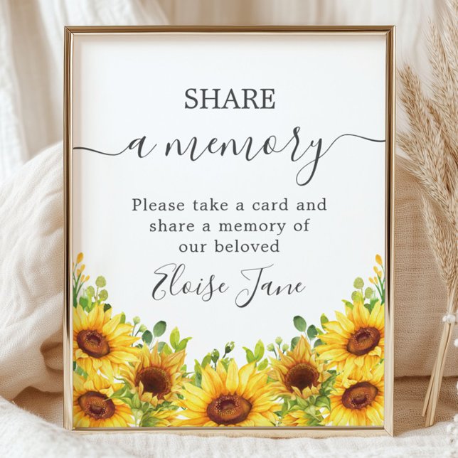 Poster Madalena Amarelas Memorial Funeral Compartilhe uma (Criador carregado)