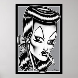 Poster Madam Mars™/Retrato de Glamour