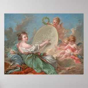 Poster Madame Bergeret - François Boucher Arte Fina