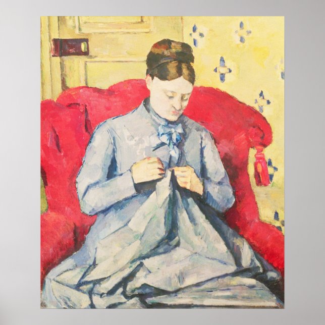 Poster Madame Cezanne costura (Frente)