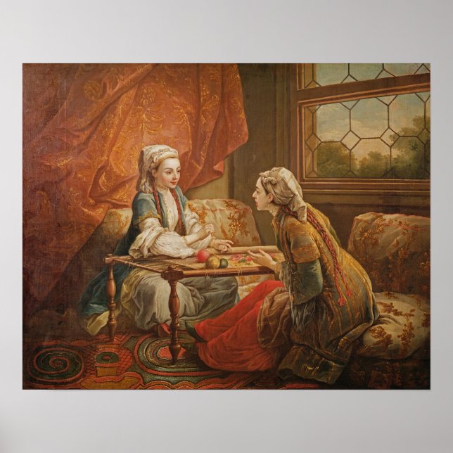 Pôster Madame de Pompadour no papel de adivinha (Frente)