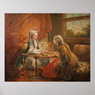 Pôster Madame de Pompadour no papel do fortuneteller