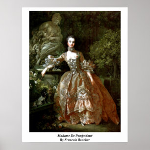 Pôster Madame De Pompadour Por Francois Boucher