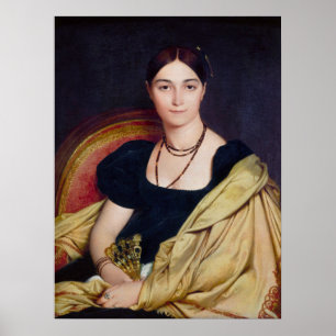 Poster Madame Duvaucey Jean Auguste Dominique Ingres