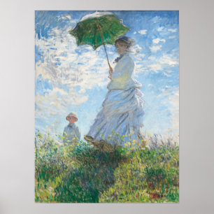Poster Madame e seu filho por Claude Monet