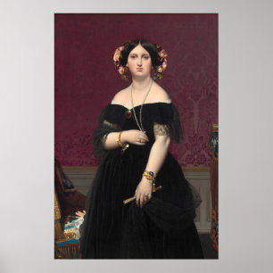 Poster Madame Moitessier - Jean-Auguste - Ingres Fine Art