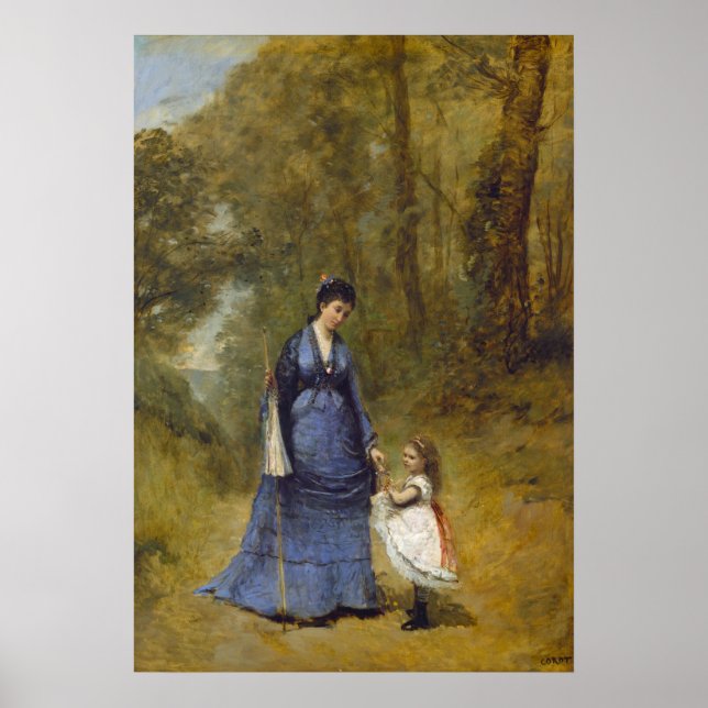 Poster Madame Stumpf - Jean-Baptiste - Corot Fine Art (Frente)