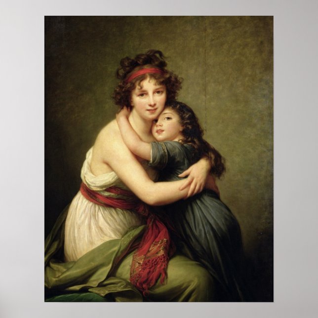 Pôster Madame Vigee-Lebrun e sua filha (Frente)
