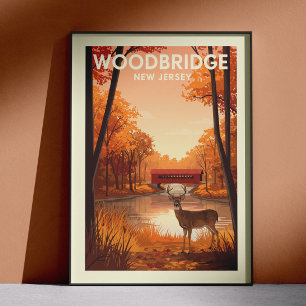 Poster Madeira Antiga Woodbridge Nova Jersey