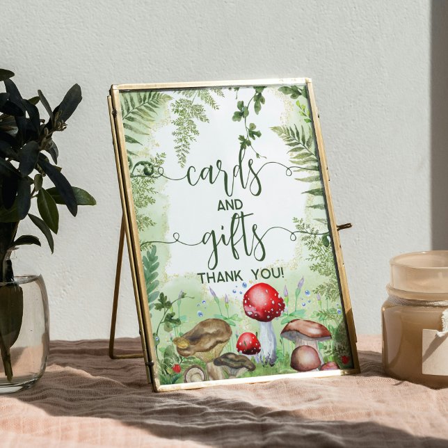 Poster Madeira Cogumelos Ferns Manuscritos Manuscritos (Criador carregado)