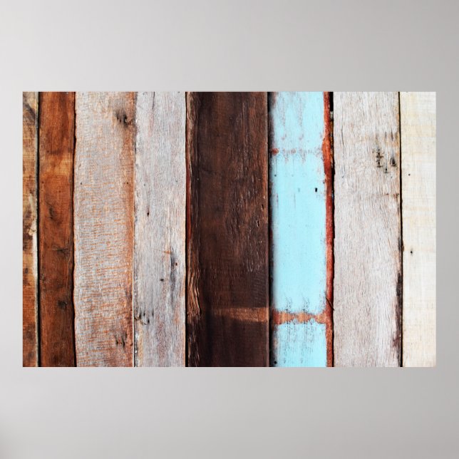 Poster Madeira de parede de cinza antiga, preto, vazio, c (Frente)