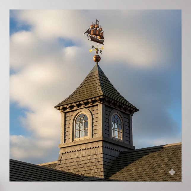 Poster Madeira escura (Frente)