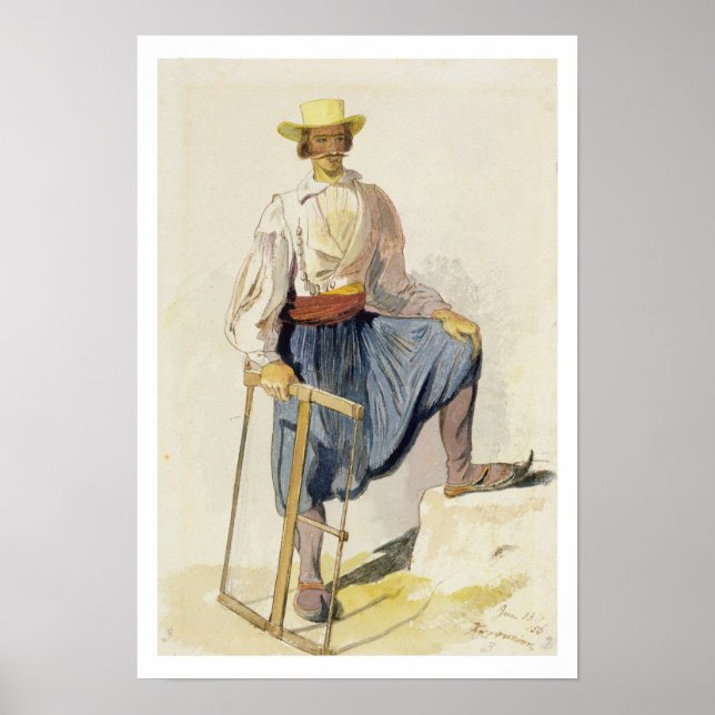Poster Madeira grega, 13 de junho de 1856 (caneta, tinta  (Frente)