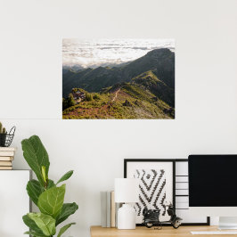 Poster Madeira PR 1.2 Pico Ruivo Mountain Sunrise