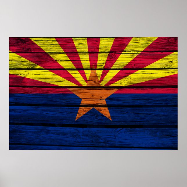 Poster Madeira russa arizona Flag (Frente)