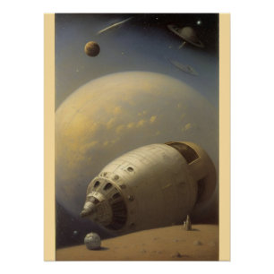 Pôster Madeira Tapeçada Por Muro