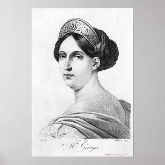 Pôster Mademoiselle George, 1825 (Frente)