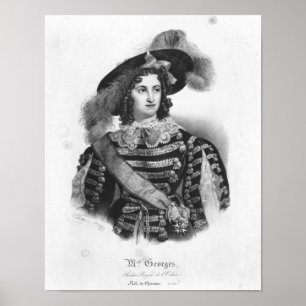 Poster Mademoiselle George in the role of Queen