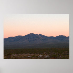 Pôster Madera Mountain, ao anoitecer, Texas