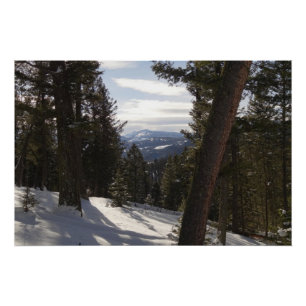 Pôster Madison Mountain em inverno em Montana