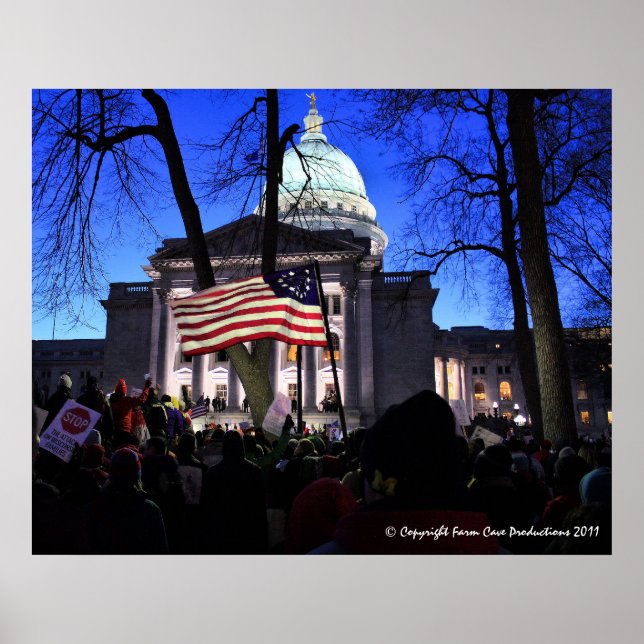 Pôster Madison Protest para Matar da Lei (Frente)
