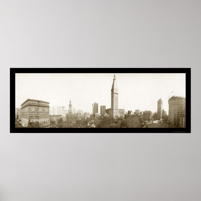 Pôster Madison Square, Foto NYC 1910 (Frente)