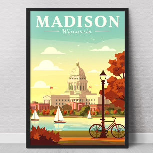 Poster Madison Wisconsin Antigo