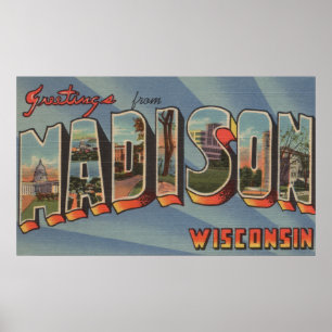 Pôster Madison, Wisconsin - grandes cenas da letra