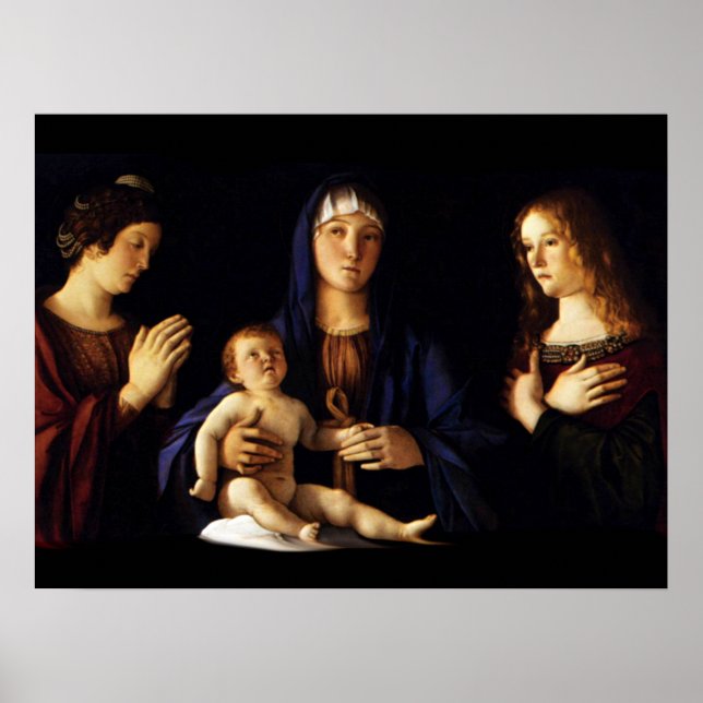 Poster Madona com Criança Jesus - Catherine - Magdalene (Frente)
