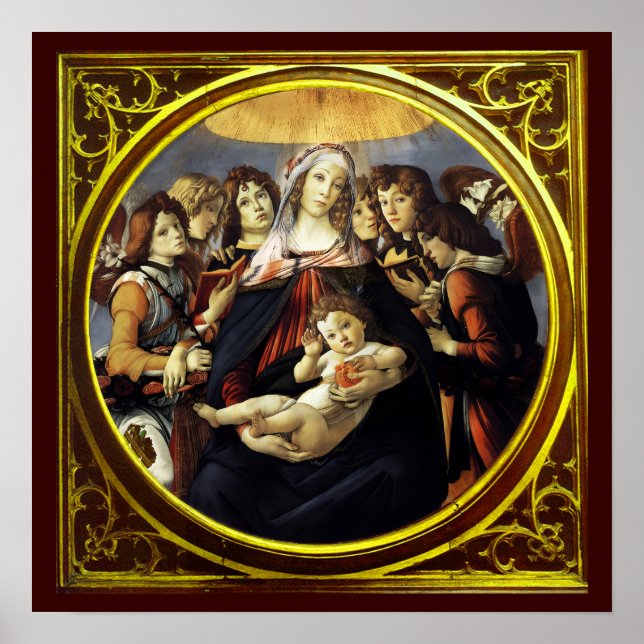 Pôster Madona da Romã (Frente)