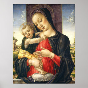 Poster Madona e Menino - B. Vivarini Cartaz de Arte Fino
