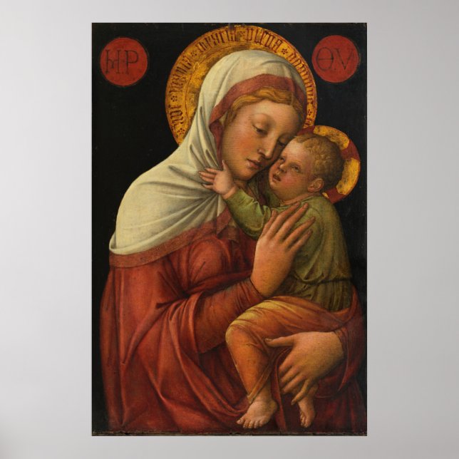 Poster Madona e Menino, Jacopo Bellini (1450s) (Frente)