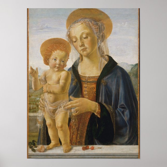 Pôster Madonna and Child, circa 1470 (Frente)