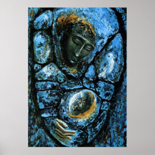 Poster Madonna azul