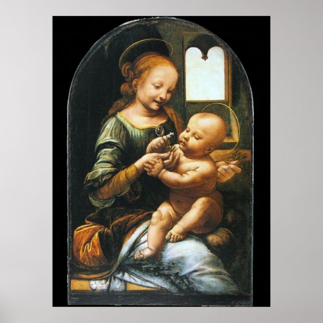 Poster Madonna Benois de Leonardo da Vinci (Frente)