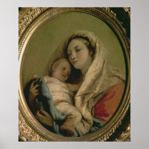 Pôster Madonna com criança de sono, 1780s