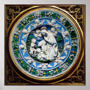 POSTER MADONNA COM CRIANÇAS E ÂNGULOS