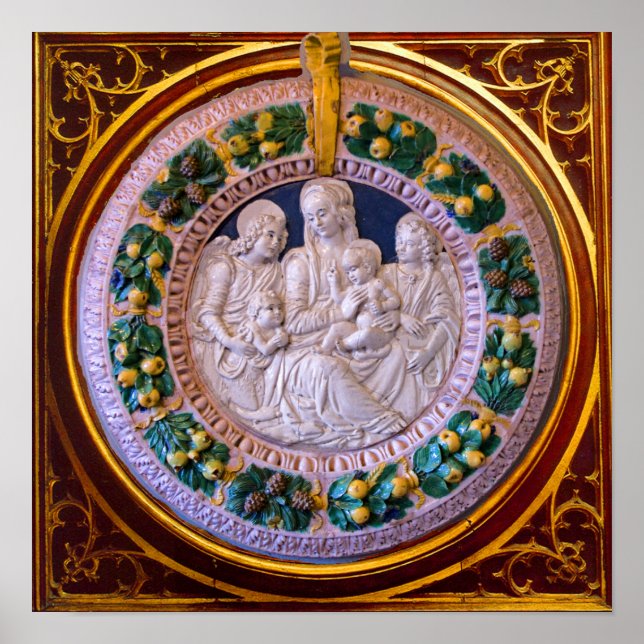 PÔSTER MADONNA COM FILHO E SANTOS (Frente)