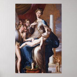 Poster Madonna com o pescoço longo, Parmigianino - poste
