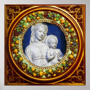 PÔSTER MADONNA COM RENAISSÂNCIA INFANTIL