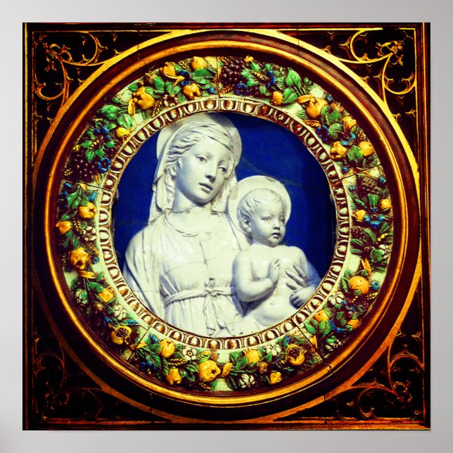 PÔSTER MADONNA COM RENAISSÂNCIA INFANTIL (Frente)