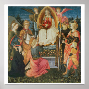 Poster Madonna da cintura sagrado, 1456 (tempera sobre