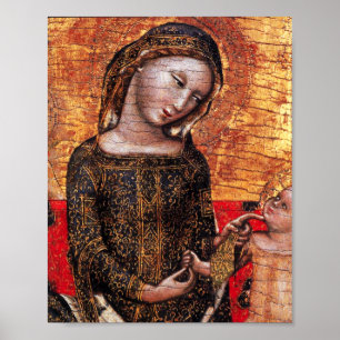 Pôster MADONNA DE Detalhes DE HUMILIDADE