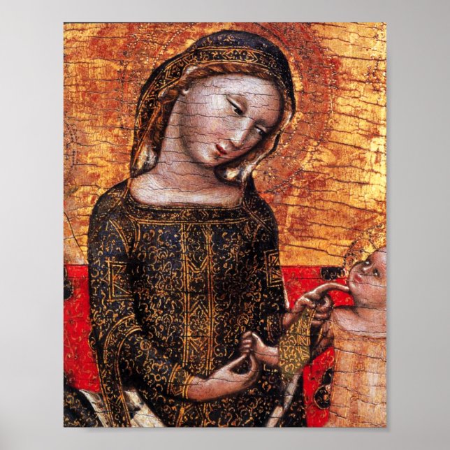 Pôster MADONNA DE HUMILIDADE Detalhada por Vitale de Bolo (Frente)