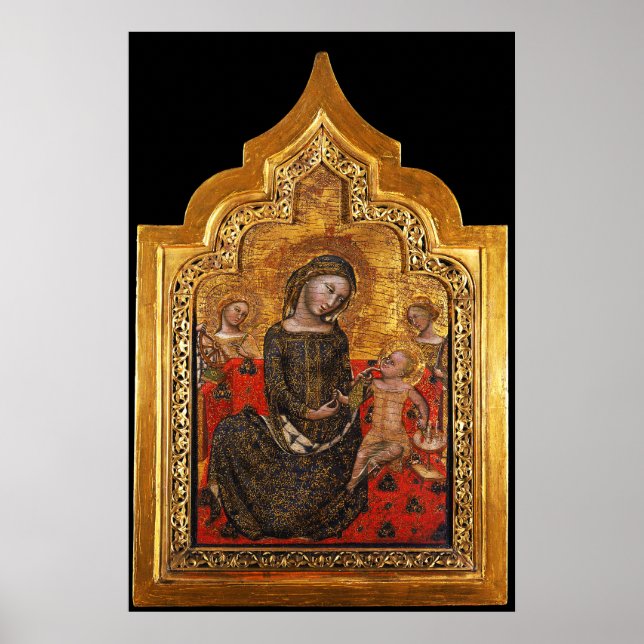 Pôster MADONNA DE HUMILIDADE Por Vitale Da Bologna (Frente)