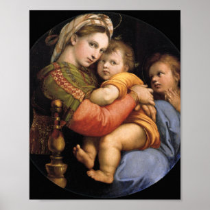 Poster Madonna Della Sedia