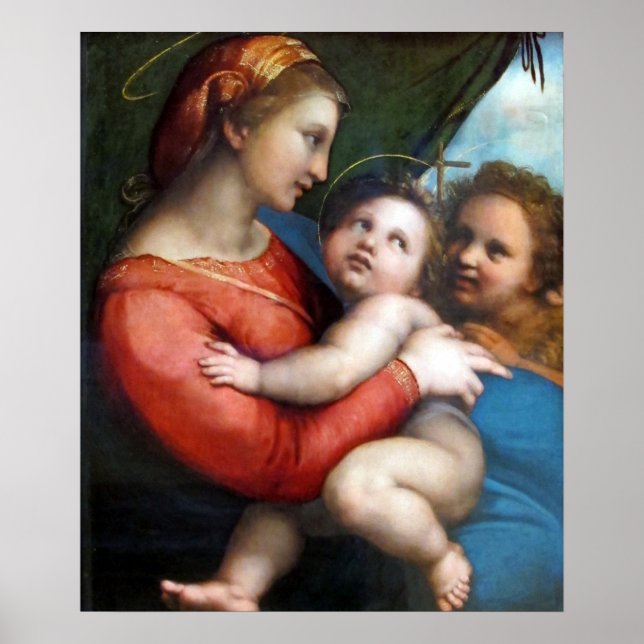 Poster Madonna della Tenda - Raphael - c1513 (Frente)