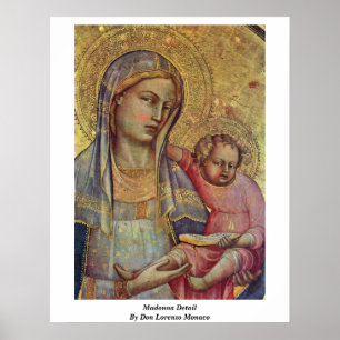 Pôster Madonna Detail By Don Lorenzo Monaco